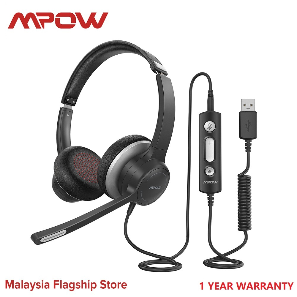 Mpow HC6 USB Business Headphone Business Headset with Microphone