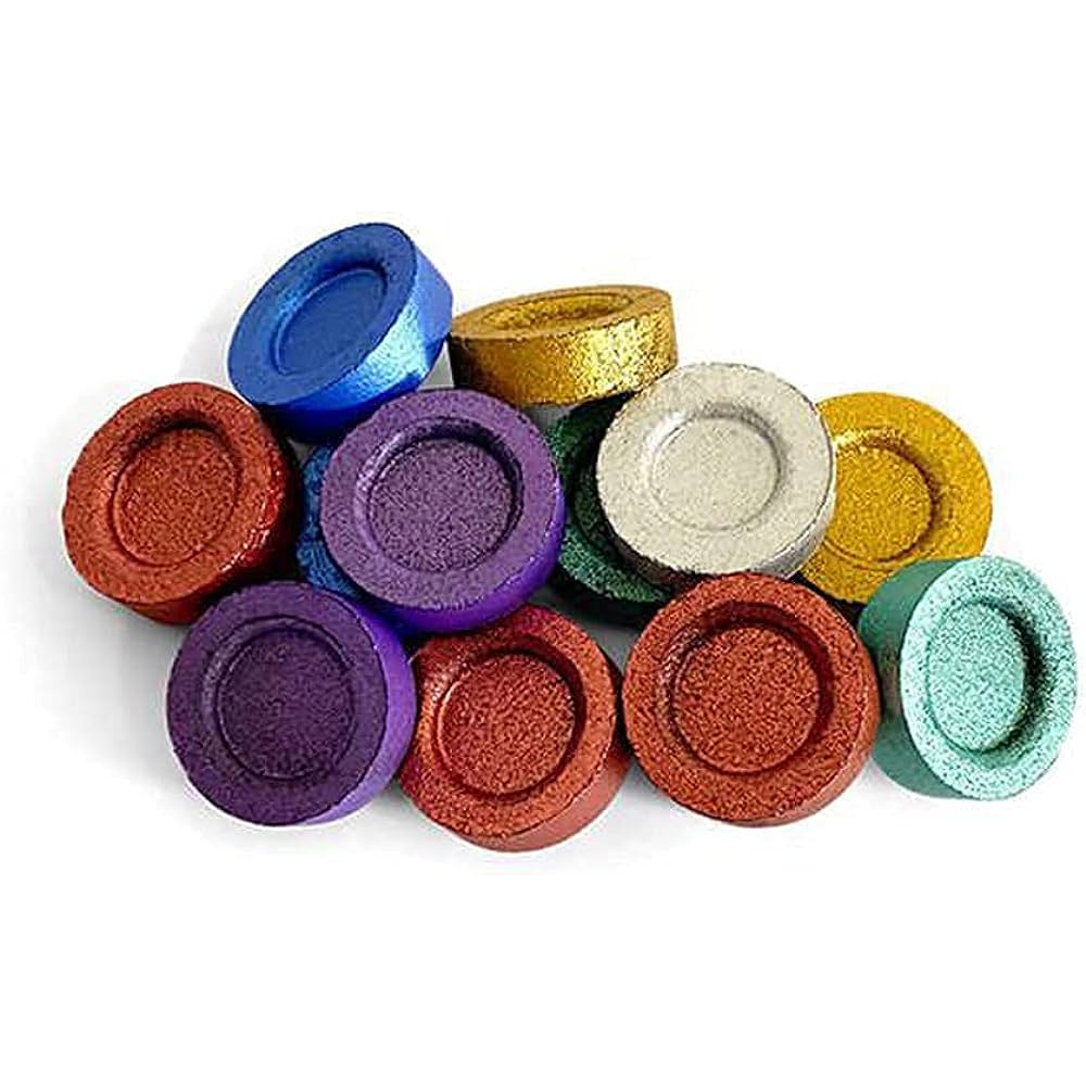 colorful / black / golden charcoal disk tablet resin incense burner