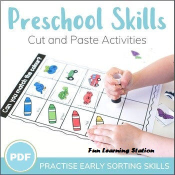 [123] Sorting Activities I Preschool Kids Cut and Paste Worksheet ...