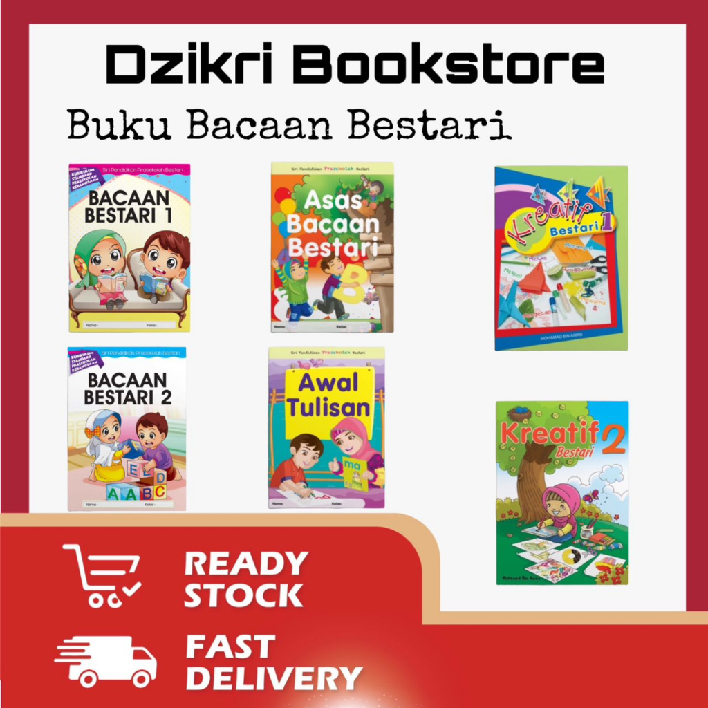 Buku Bacaan Bestari | Latihan Prasekolah | Tadika | 4 Hingga 6 Tahun ...