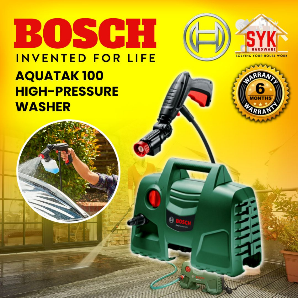 SYK BOSCH Easy Aquatak 100 High Pressure Washer Water Jet Machine Car