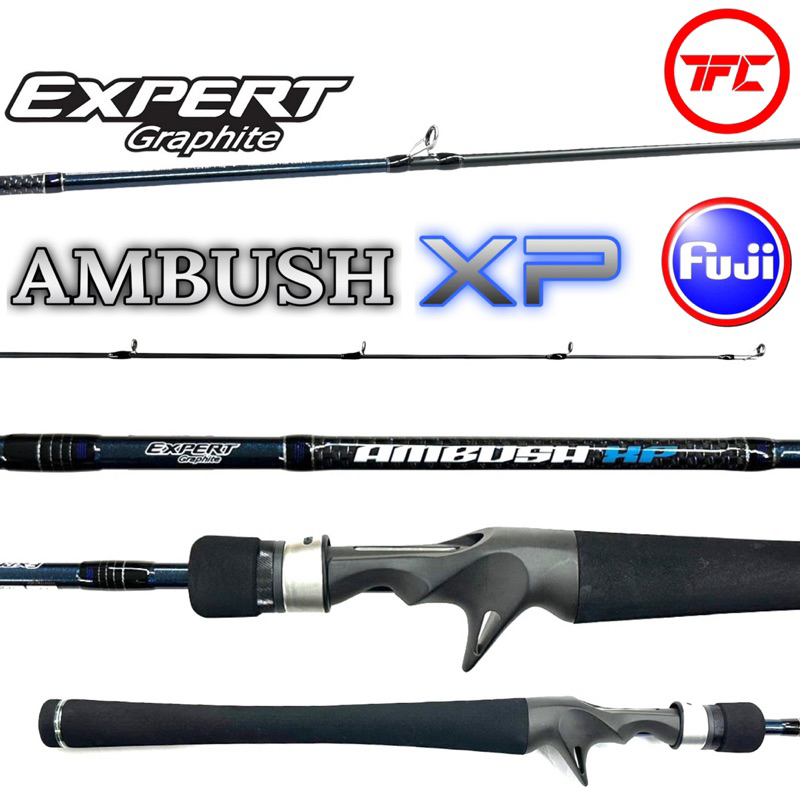 Expert Graphite Ambush XP Baitcast & Spinning Fishing Rod UL L