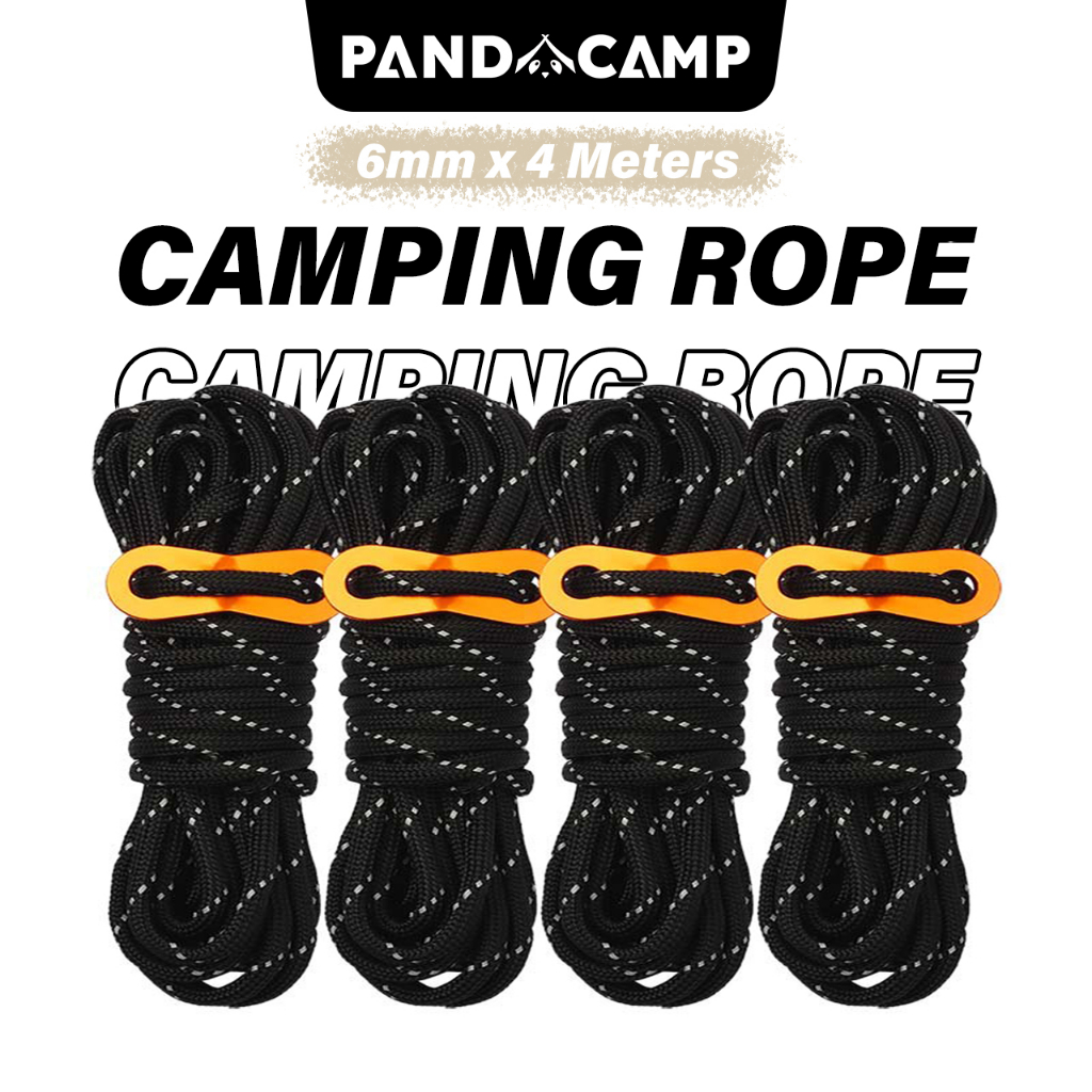 PANDACAMP 6mm Tent Rope Flysheet Rope Camping Rope Tali Khemah Tarp Rope Tent Camping Khemah