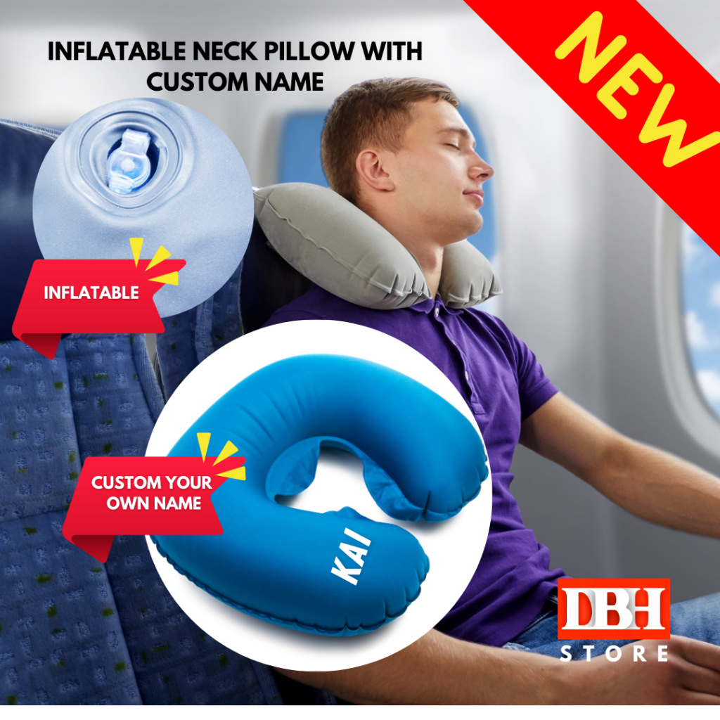 INFLATABLE NECK PILLOW with name Shopee Malaysia