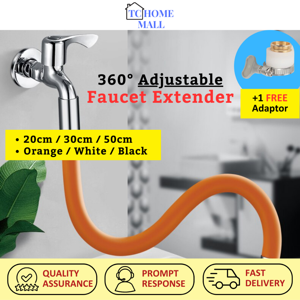 Faucet Extender Rotating Water Tap Extension Pipe Getah Paip Air