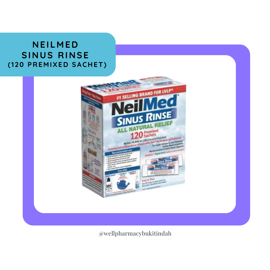 NEILMED Sinus Rinse (120 Premixed Sachet) | Shopee Malaysia