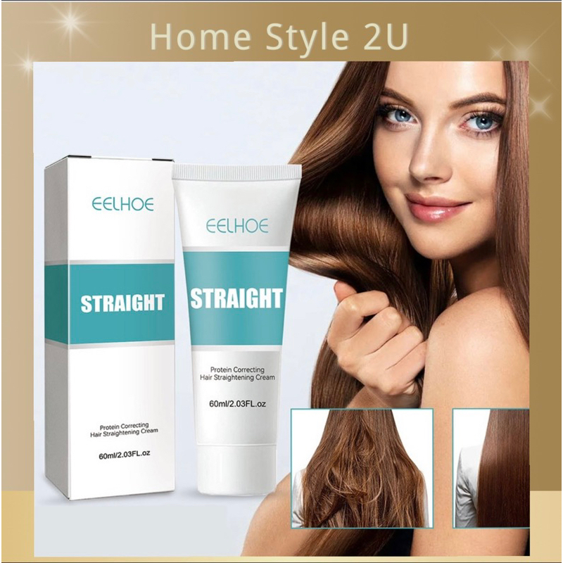 Straight hair hotsell cream at home