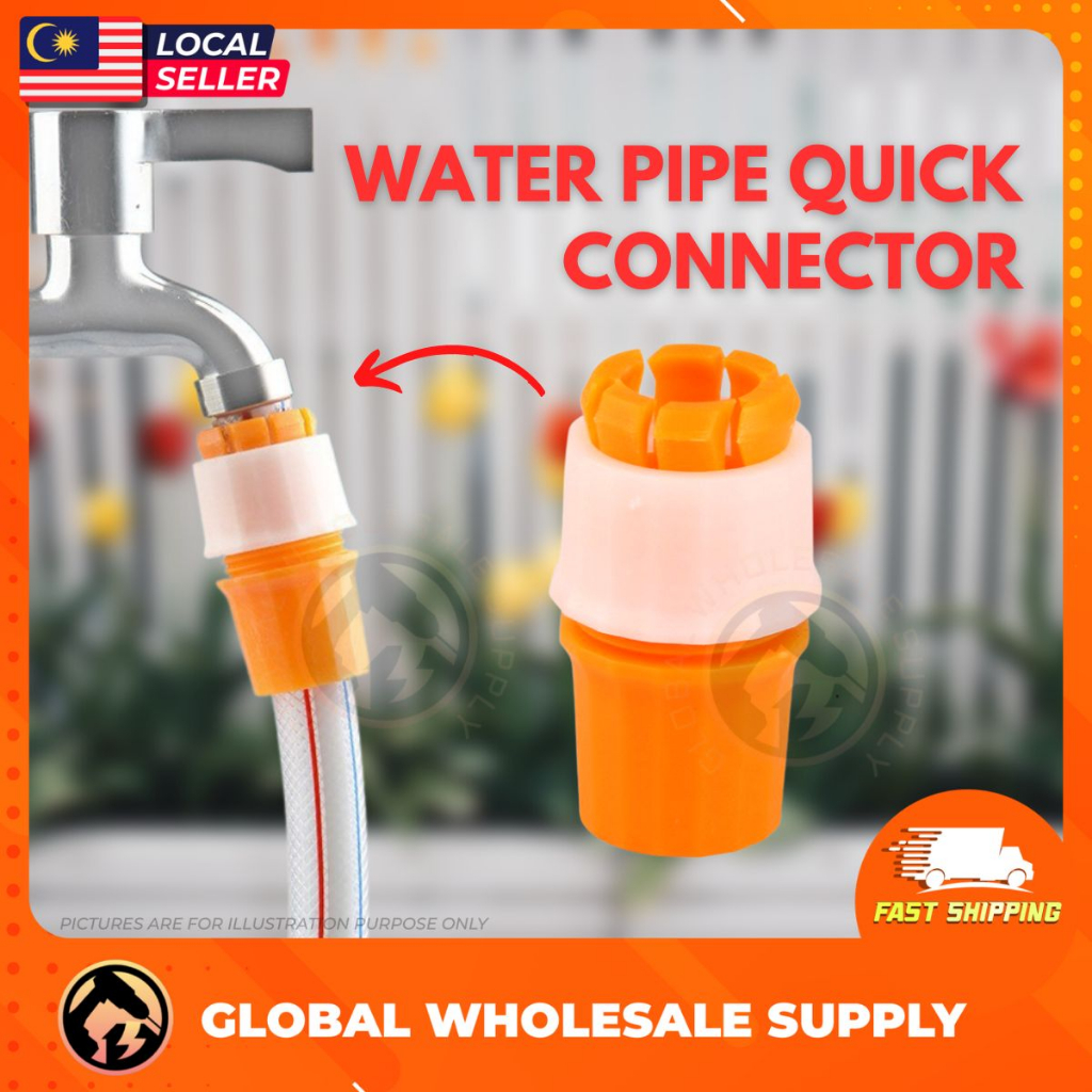 Hose Connector Pipe Adapter Pengikat Hose Paip Getah Bilik Air Tap ...