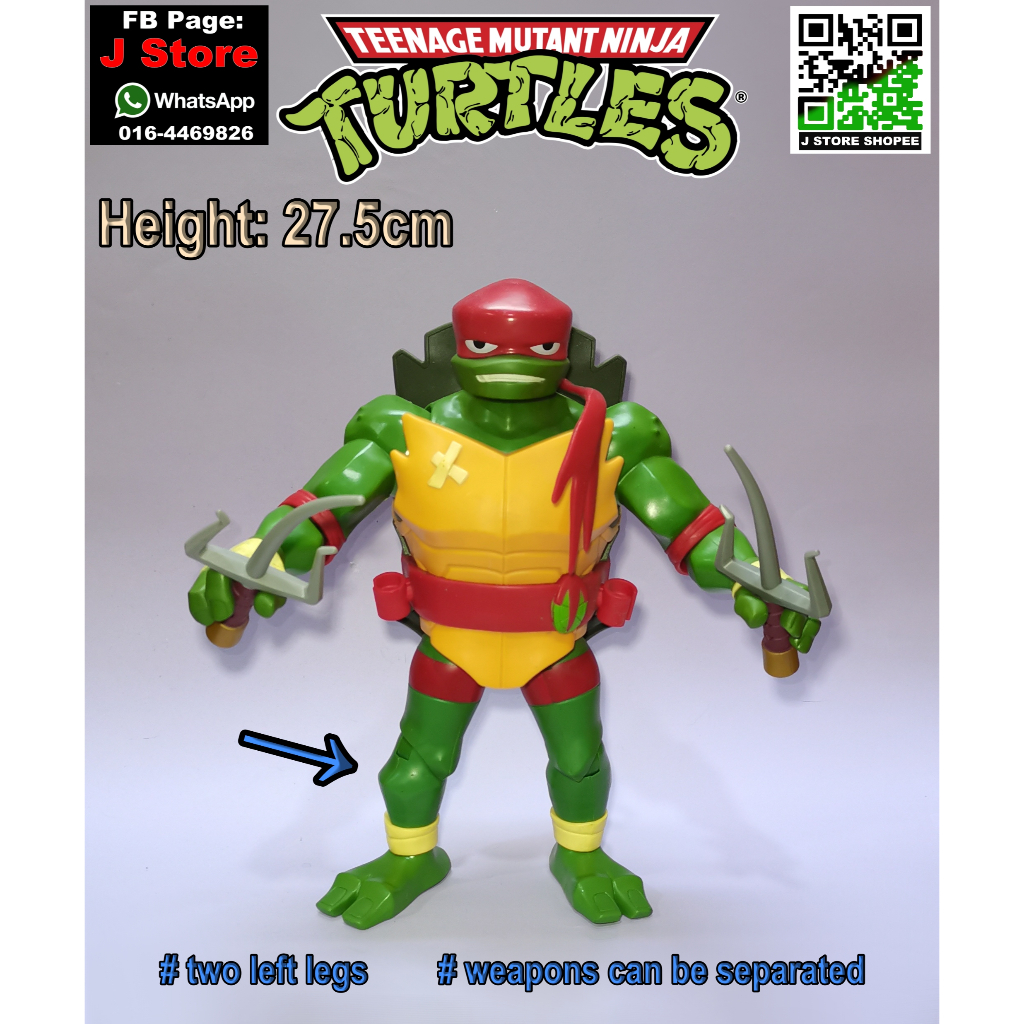 Rise of the Teenage Mutant Ninja Turtles Raphael 11 inch action figure ...