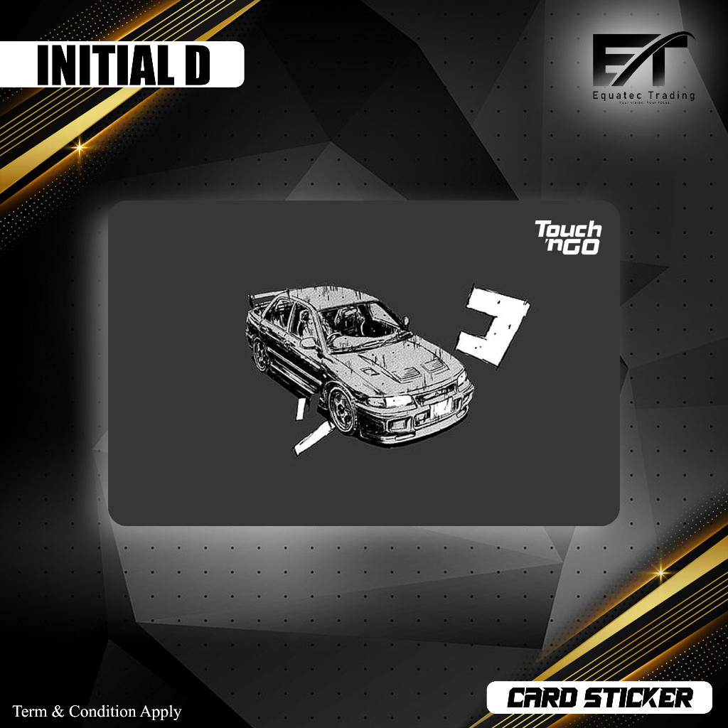 INITIAL D ( SERIES 2 ) - Touch n Go Card Sticker Cover (Waterproof ...