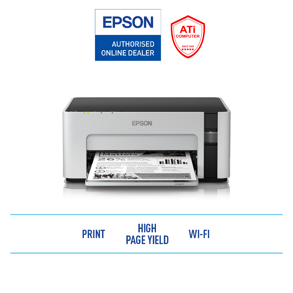 EPSON EcoTank MONOCHROME M1120 WIFI INK TANK PRINTER Print Only