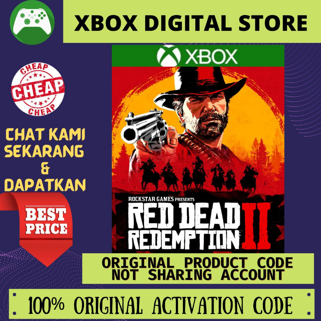 Red Dead Redemption 2 - XBOX SERIES X|S XBOX ONE (ORIGINAL) (XBOX DIGITAL  STORE) SHOPEE RDR 2 GTA XBOX GAME XBOX GAMES | Shopee Malaysia