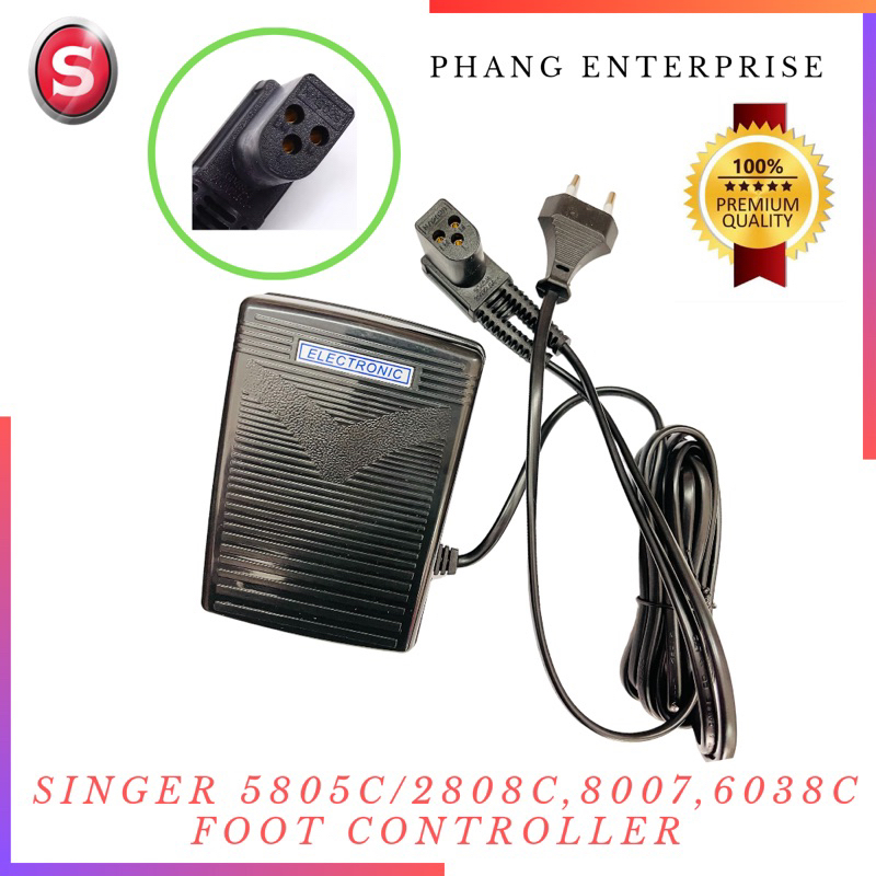 Singer 5805c 8007 2808c 6038 foot controller sewing machine | Shopee ...