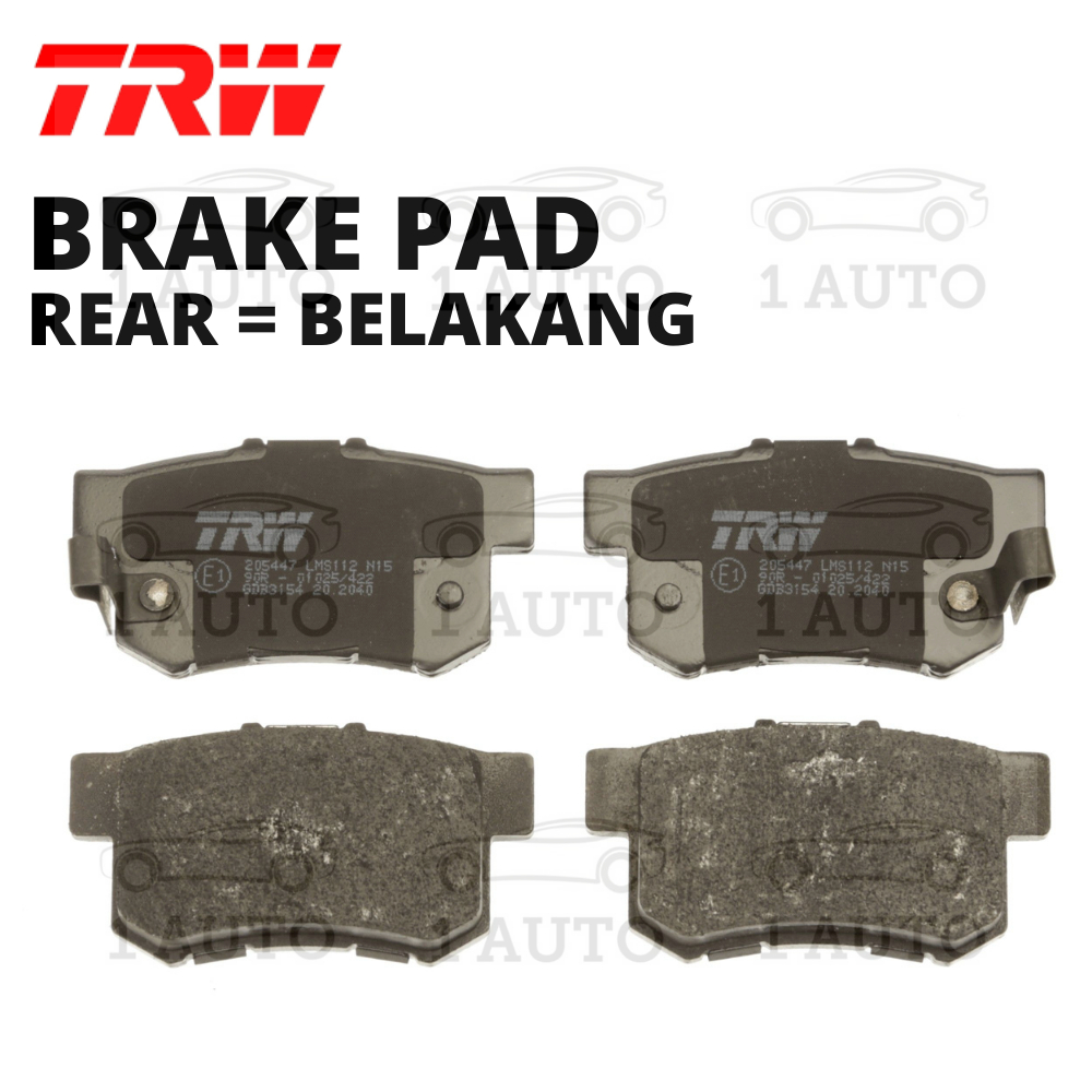 TRW REAR BELAKANG BRAKE PAD HONDA CIVIC FD FB ES ACCORD SV4 SDA CM4 CM5