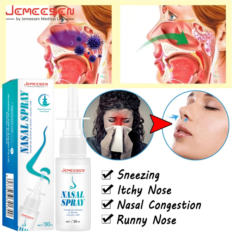 Jemeesen 30ml Nasal Spray Rhinitis Herbal Antibacterial Spray Chronic