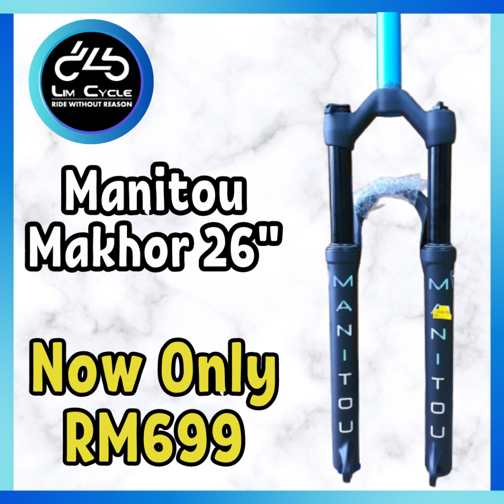 Manitou Markhor Fork 26 inch air suspension bicycle mtb Shopee Malaysia