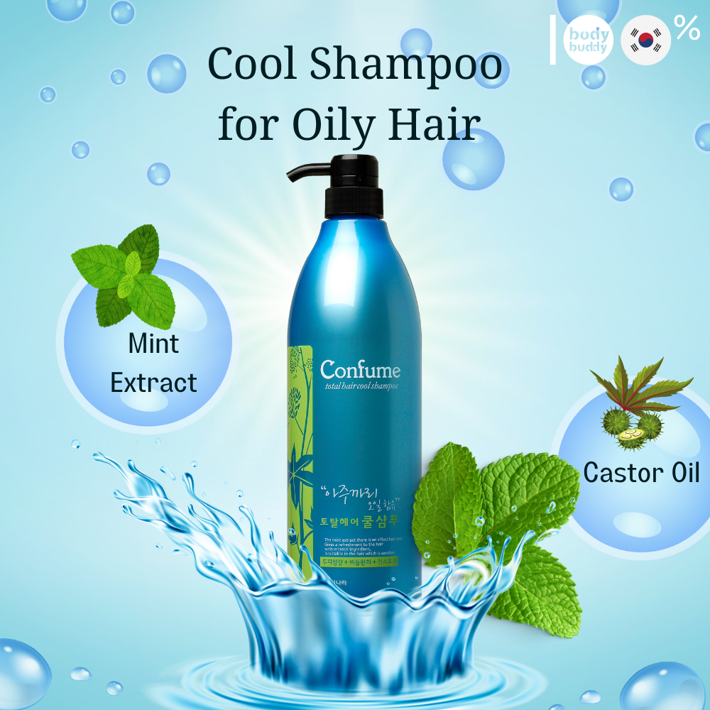 Confume Total Hair Cool Shampoo for oily har (950g) | Shopee Malaysia