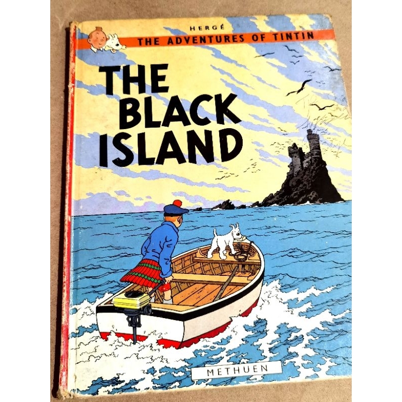 The Black Island The Adventures Of Tintin Comic Cartoon Book By Herge ...