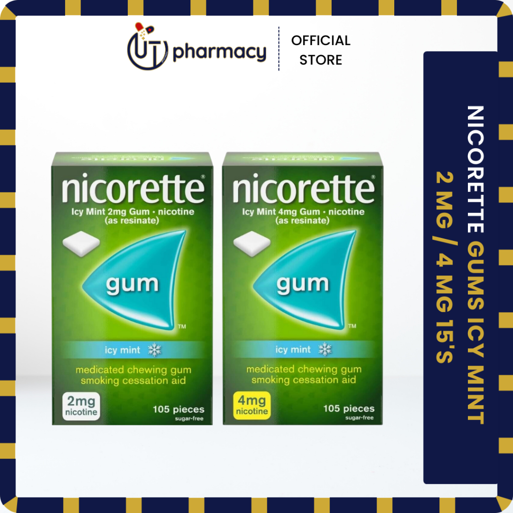 NICORETTE GUMS ICY MINT 2 MG/ 4 MG 105'S Shopee Malaysia
