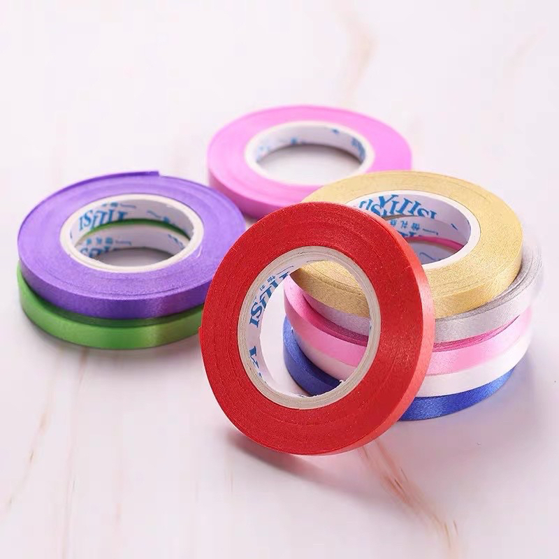 10MM BALLOON RIBBON• DECORATION DIY CRAFY RIBBON TIE ROPE气球丝带彩带 ...