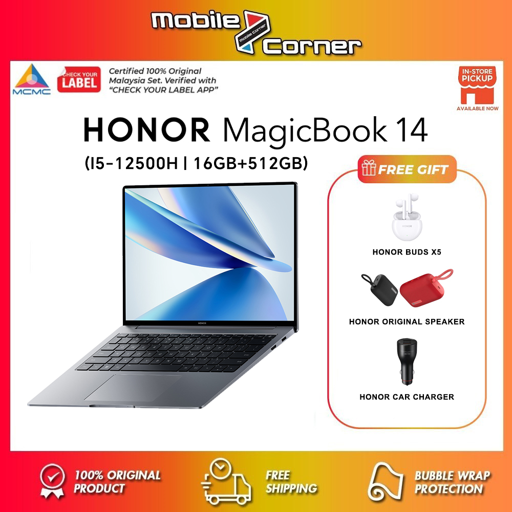 HONOR Magicbook 14 Laptop (16GB+512GB RTX 2050)15 Hours Video Playback ...