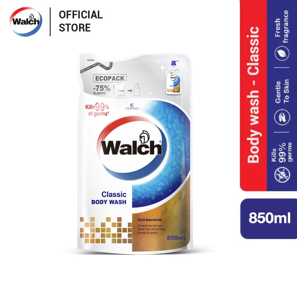 Walch AntiBacterial Body Wash Refill (850ml) Shopee Malaysia