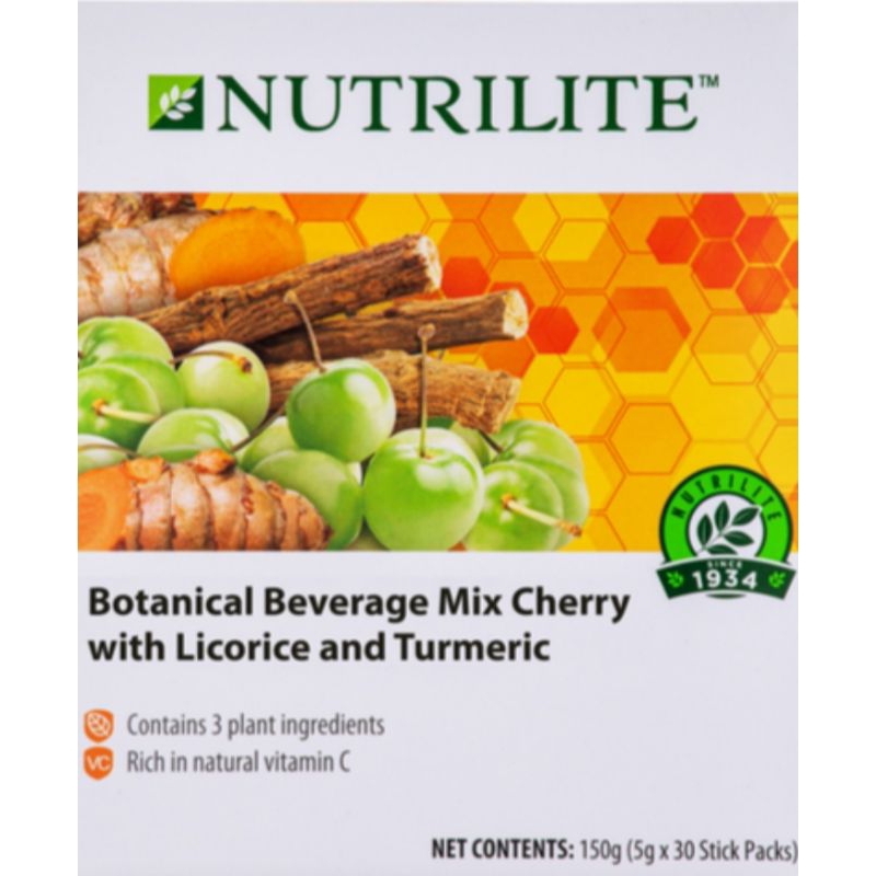 Amway Nutrilite Botanical Beverage Mix Cherry with Licorice & Turmeric