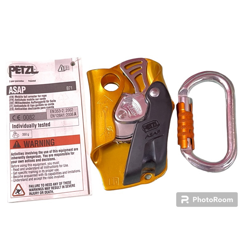 PETZL ASAP Backup Device Rope Access Abseiler Climbing Shopee Malaysia