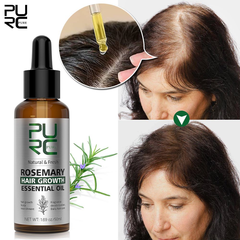 PURC Rosemary Hair Growth Essential Oil Daily Hair Care Natural Fresh ...