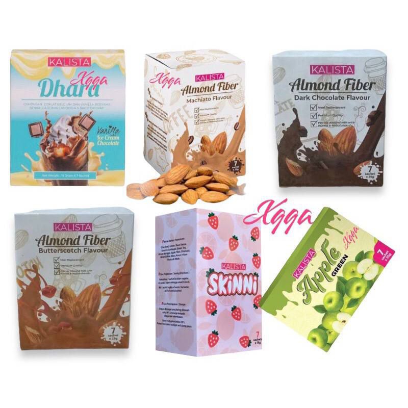 KALISTA (DHARA/ ALMOND FIBER/ APPLE GREEN/ DARK CHOCO/ SKINNI) Shopee