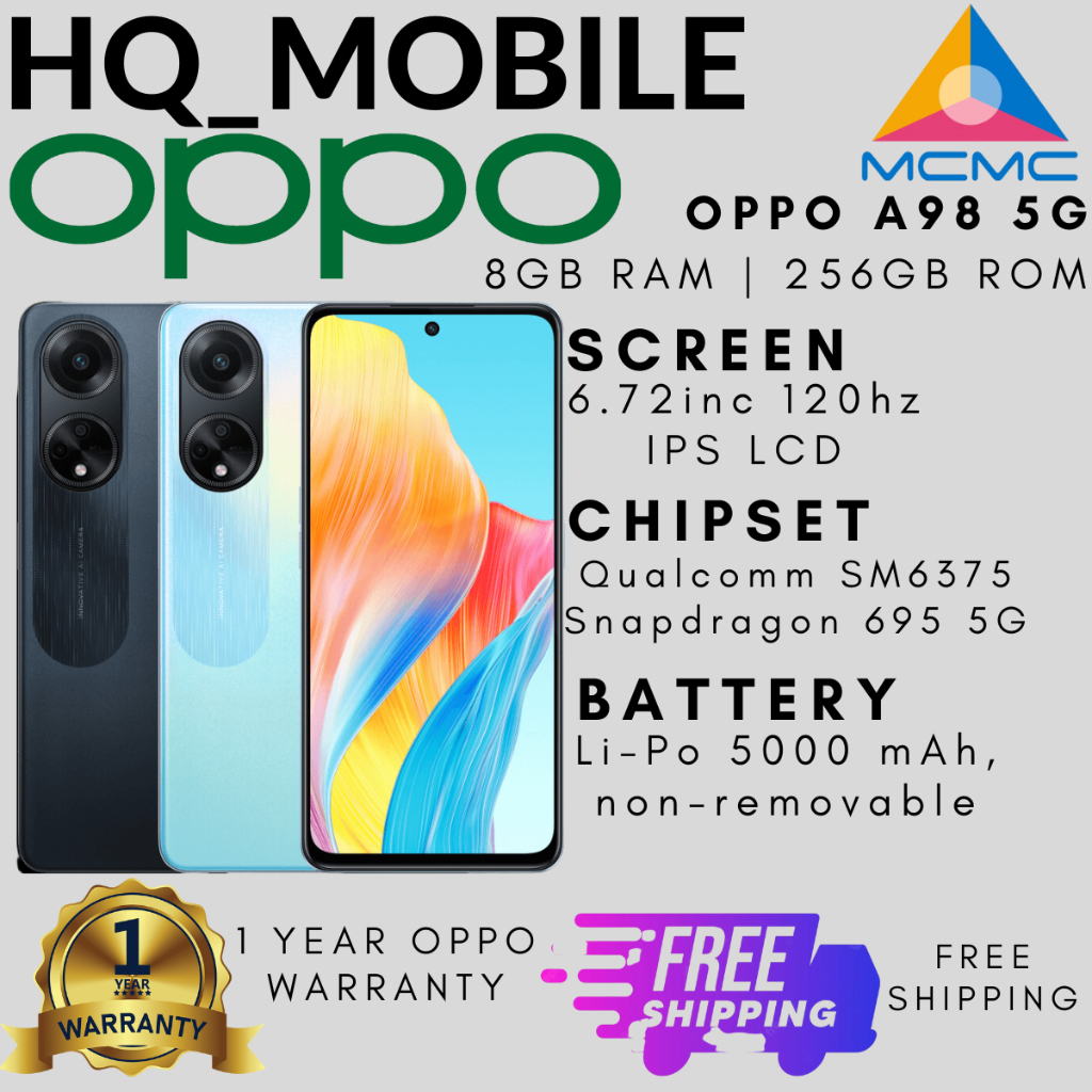 OPPO A98 5G 256GB (Dual SIM)