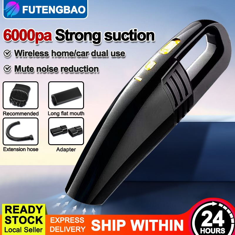 Rechargeable 6000PA Wireless Handheld Car Vacuum Cleaner Wet and Dry