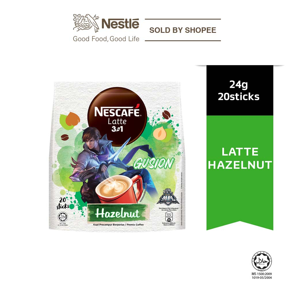 Nescafe Latte Hazelnut Mobile Legends Edition (24g X 20's) 