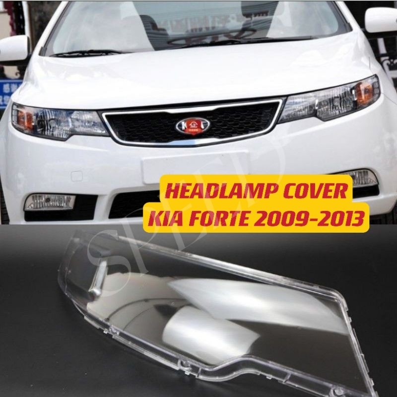 KIA FORTE 20092013 HEAD LAMP COVER LENS HEAD LIGHT COVER Shopee Malaysia
