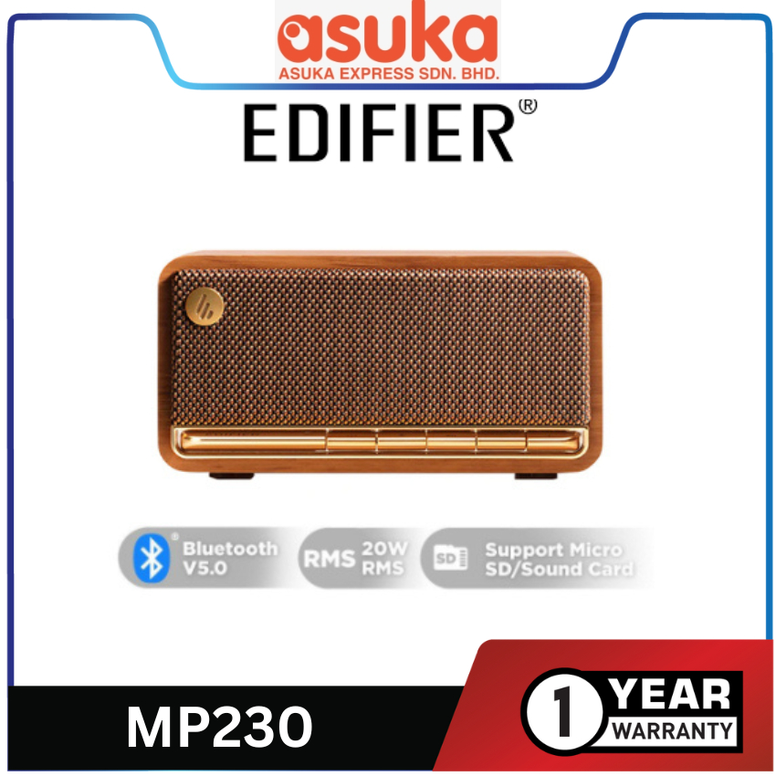 Edifier MP230 Vintage Bluetooth Speaker Bluetooth 5.0/20rms/Piano Key ...