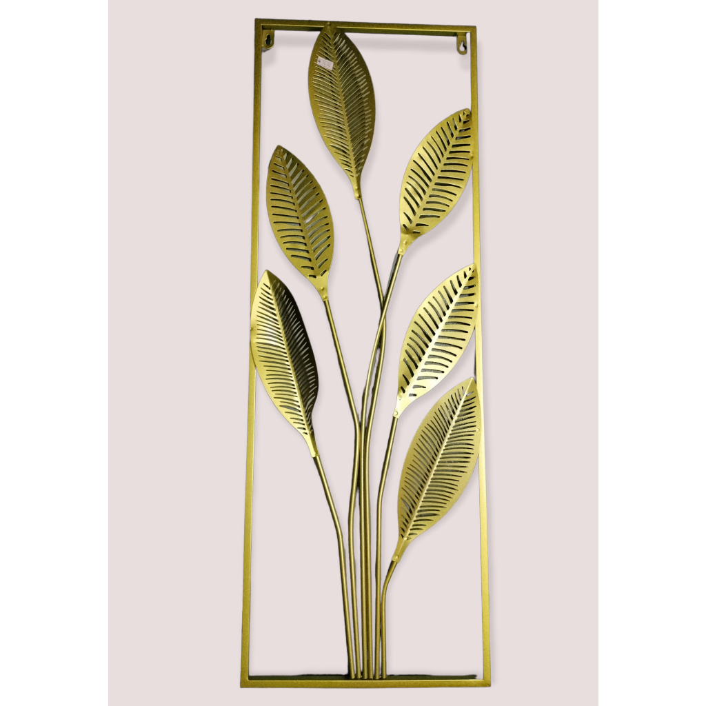 GOLD LEAVES LUXURY METAL WALL DECOR Shopee Malaysia