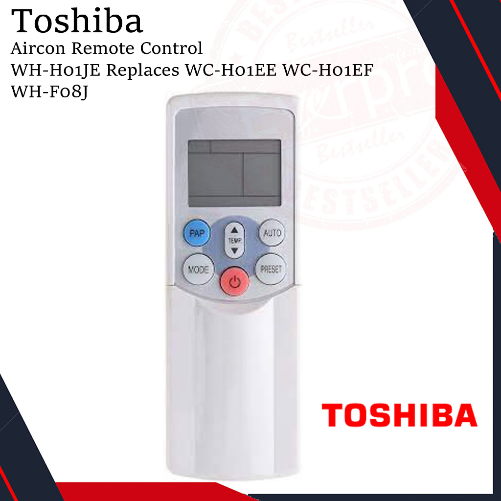 Toshiba Air Conditioner Remote Control WHH01JE Replaces WCH01EE WC