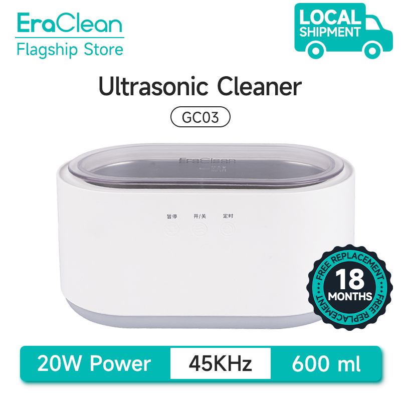 EraClean GC03 Ultrasonic Cleaner 41000Hz high Frequency 600ml capacity
