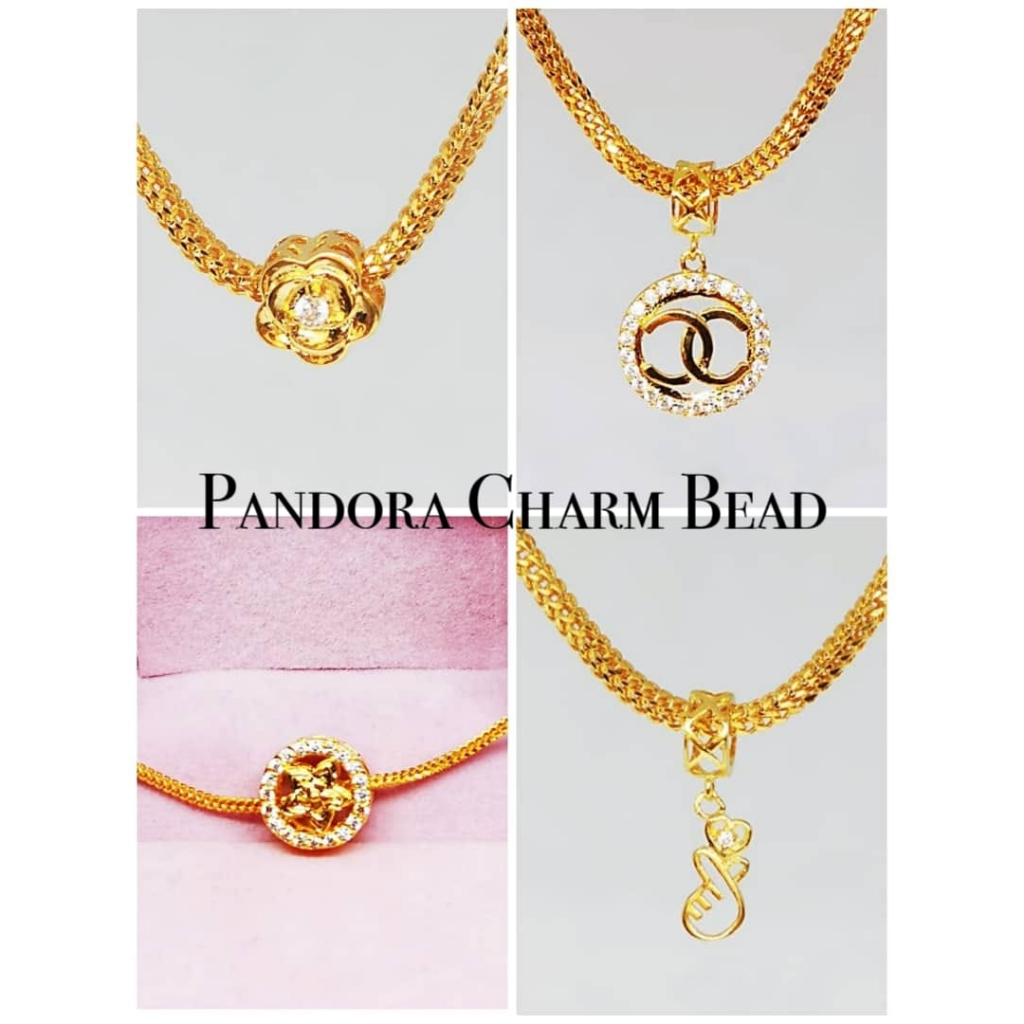 Loket Bead Pandora Emas Merdeka 916 Gold Pandora Charm