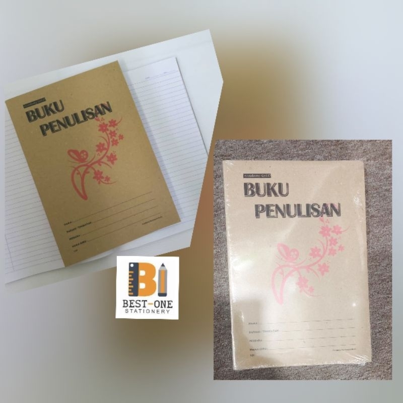 Academy Gold Buku Penulisan 120gsm Exercise Book-Single Line | Shopee ...