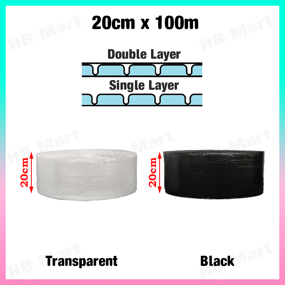 More Sizes Bubble Wrap Single Layer / Double Layer Air Bubble Clear