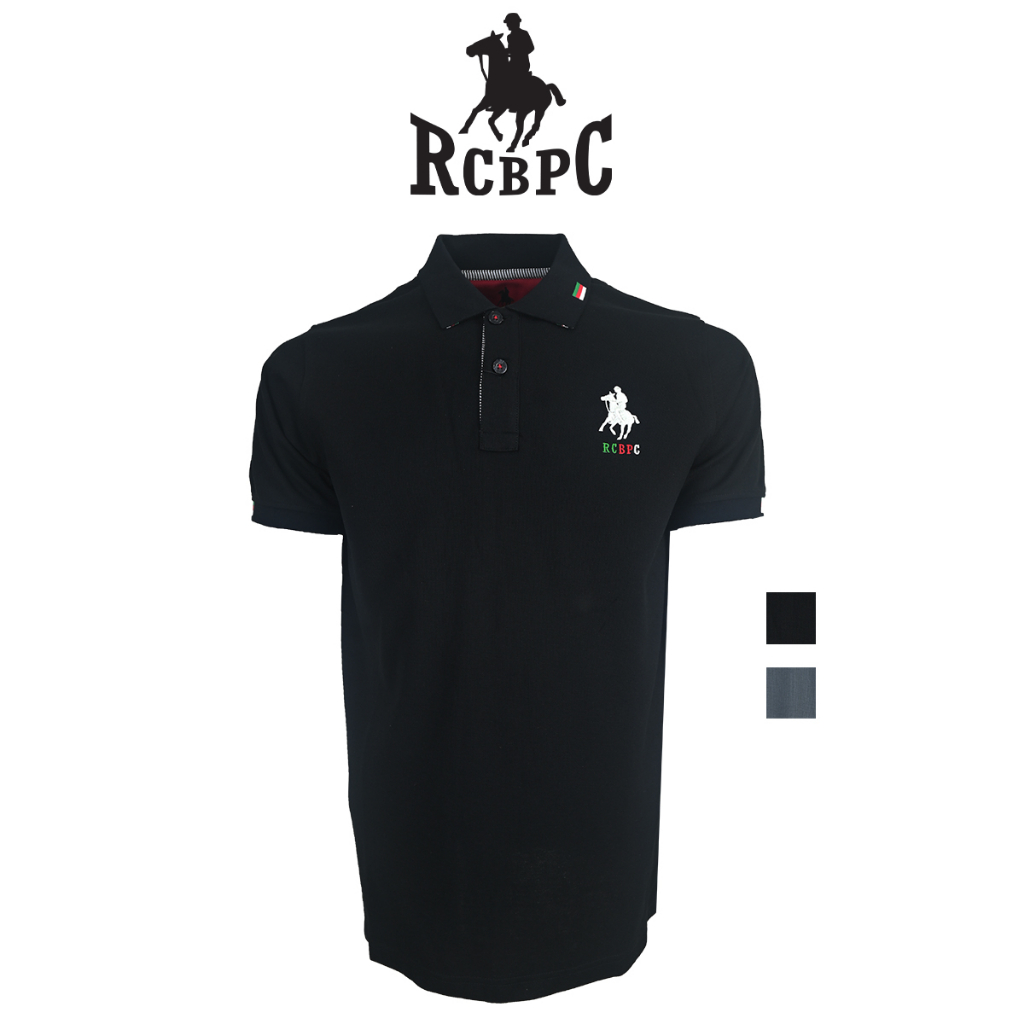 RCBPC Men Polo Fashion Black/Grey PMTS10049 | PMTS10050 | Shopee Malaysia