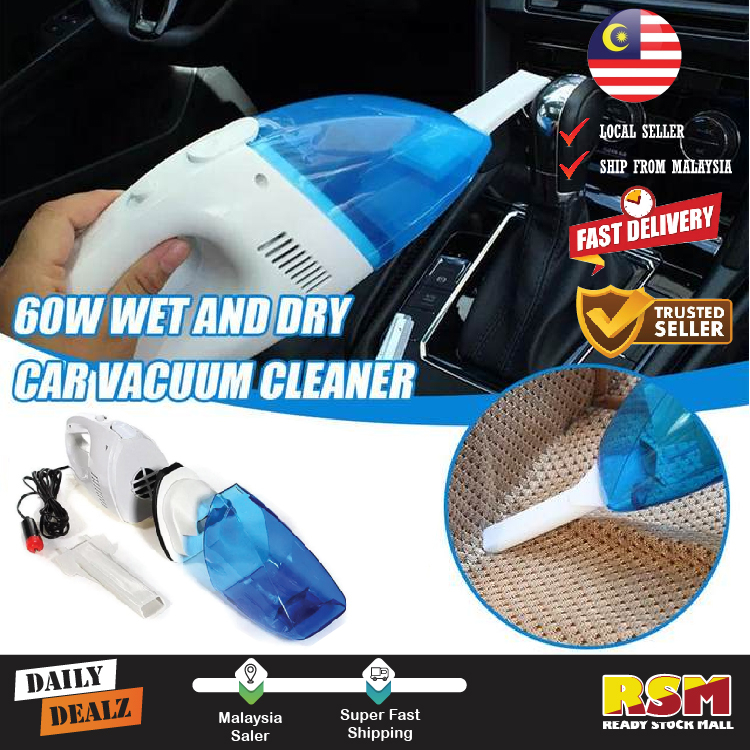 Portable Handheld Electric Car Vacuum Dust Cleaner Wet & Dry Suction / Penyedut Habuk Kenderaan
