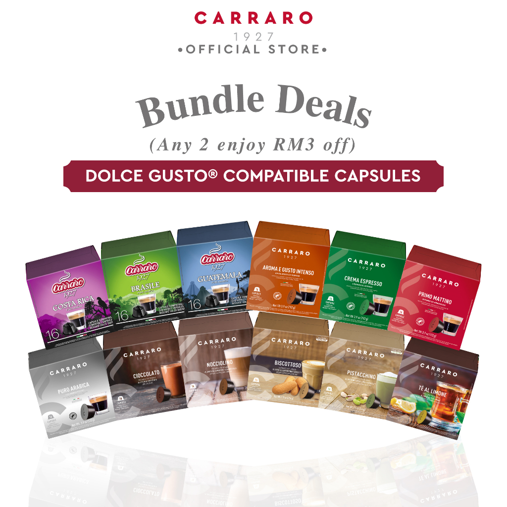 [Bundle Deals] Carraro Dolce Gusto Compatible Coffee Capsule