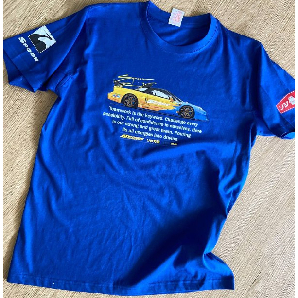 HONDA SPOON RACING TSHIRT - Baju Cotton Unisex Lelaki Perempuan Basic ...