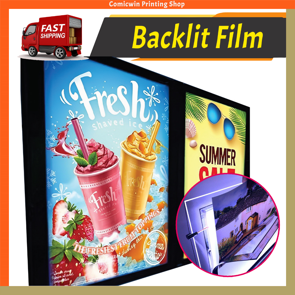 Backlit Film Printing (Lightbox Film) Lightbox Photo Replacement Latex