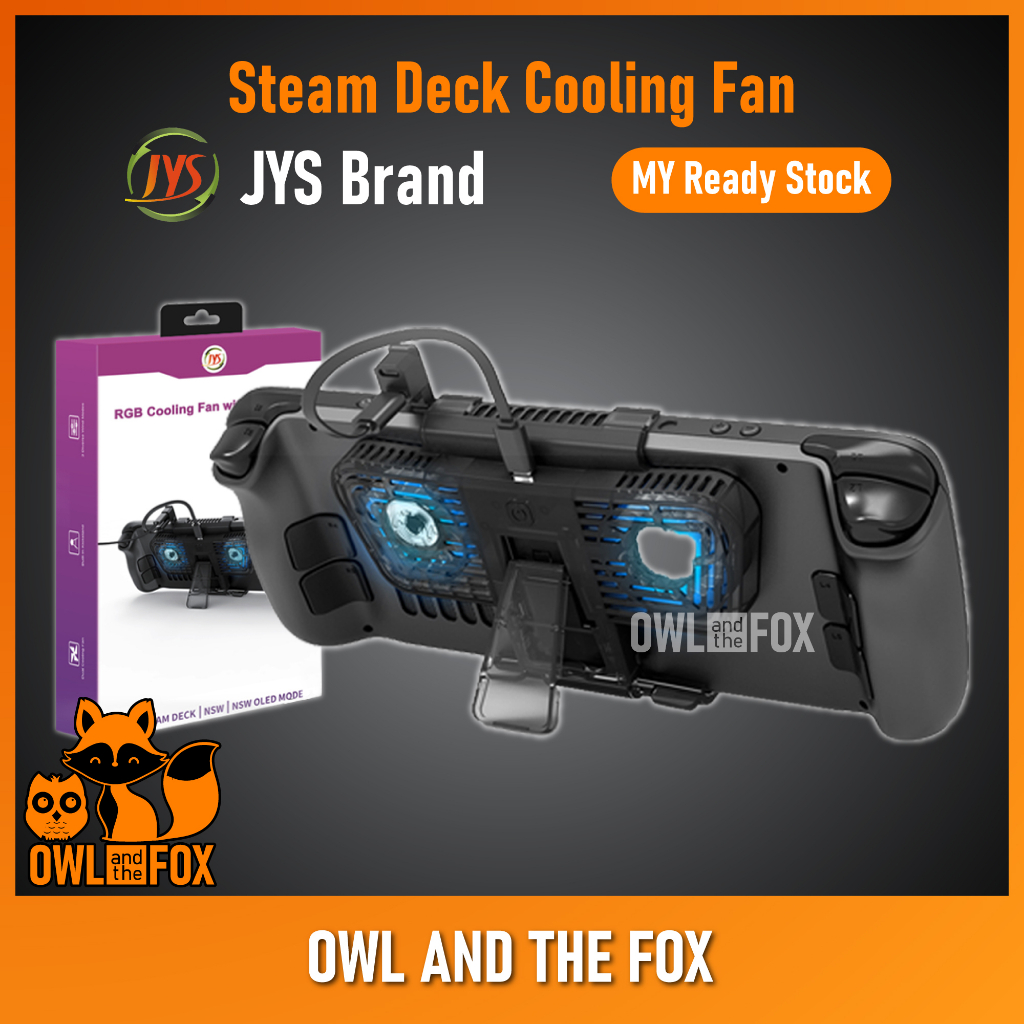 JYS Steam Deck Switch OLED Switch V1/V2 Console RGB Cooling Fan with