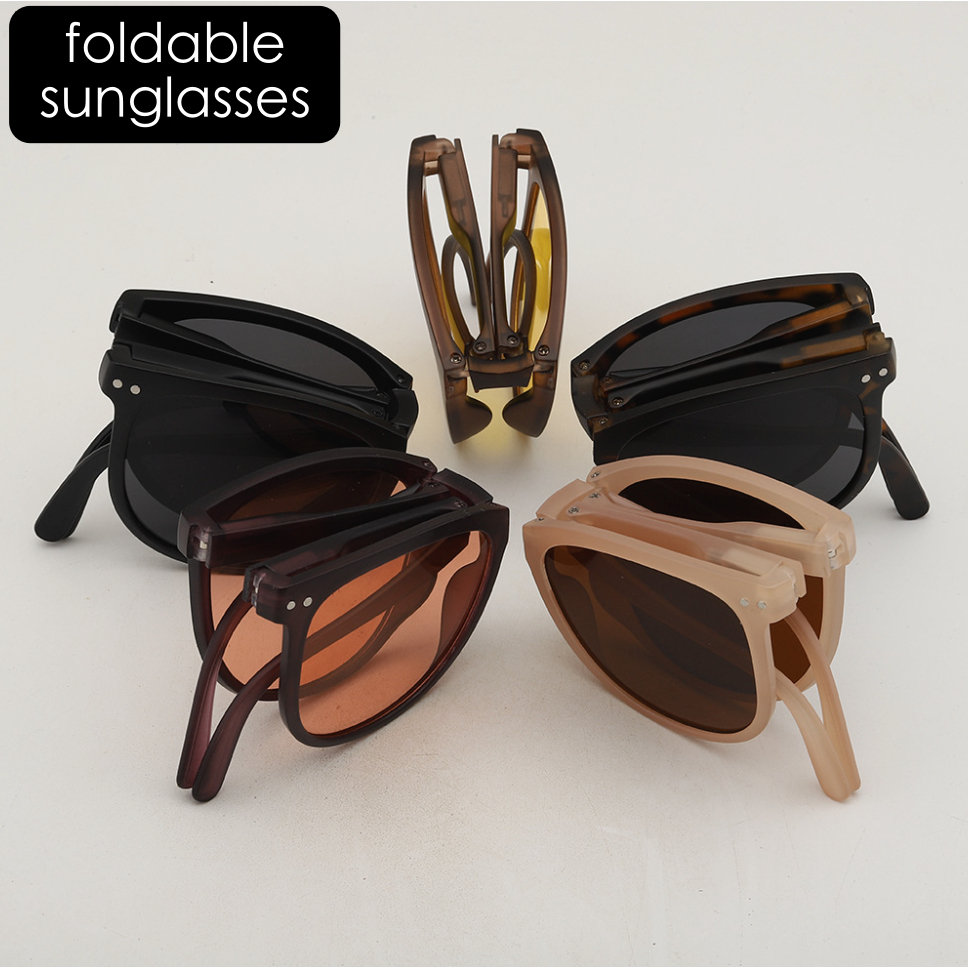 Malaysia ready stock foldable sunglasses fashion sunglasses cermin mata