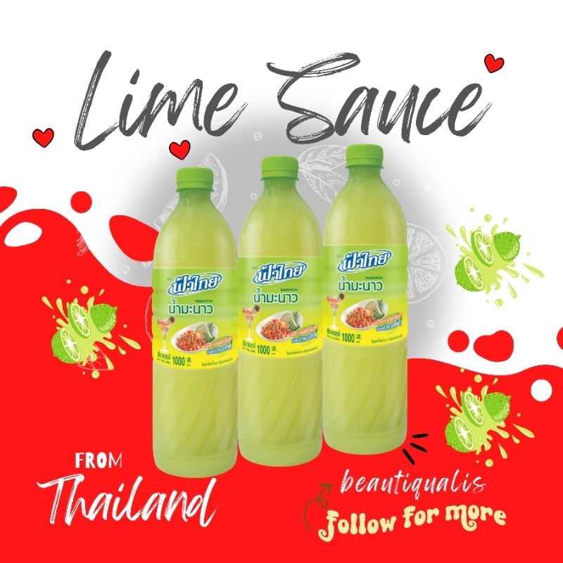 Air Limau Asam Thailand Fathai Lime Sauce 1000ml Shopee Malaysia