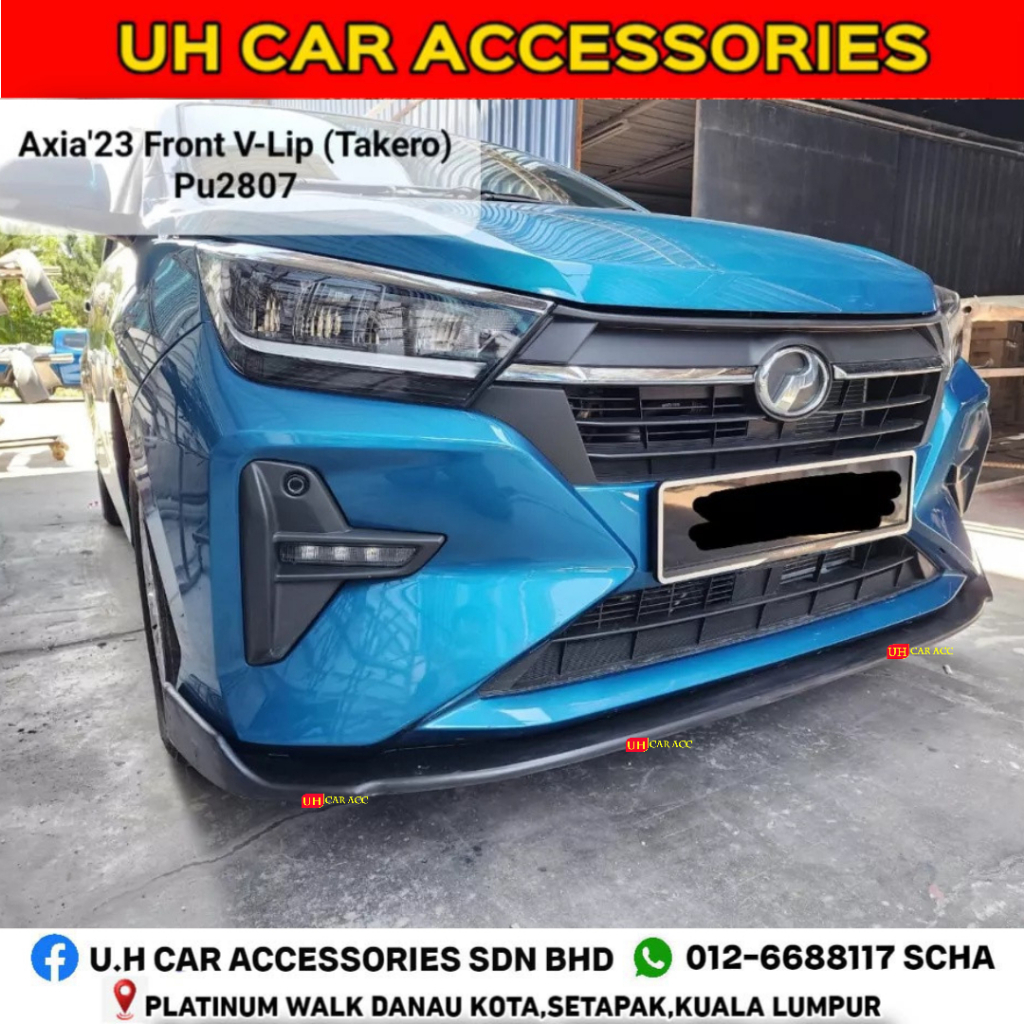 PERODUA AXIA 2023 TAKERO FRONT REAR DIFFUSER LIP LIPS BODYKIT | Shopee ...